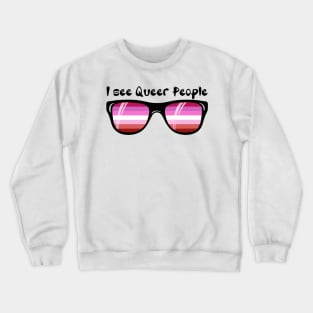 Lipstick Lesbian Sunglasses - Queer People Crewneck Sweatshirt